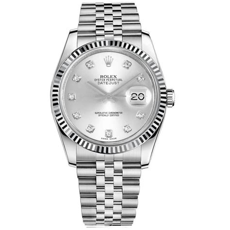 rolex watch silver colour|36mm Rolex datejust.